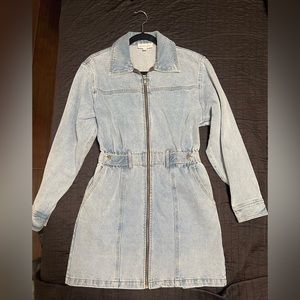 Whiteroom + Cactus Women’s Blue Full Zip Denim Dress